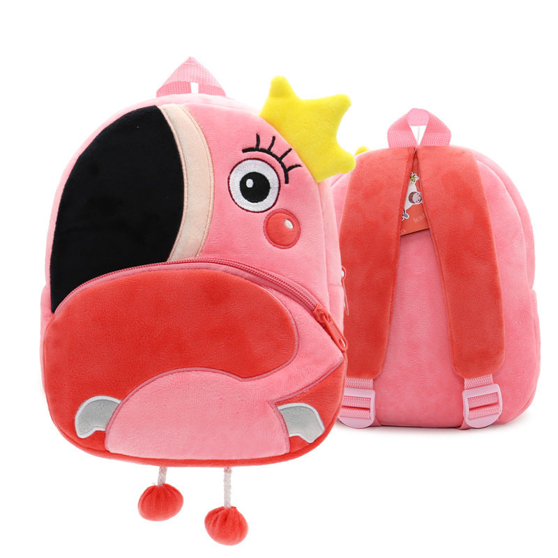Cute Plush Backpacks Kindergarten Cartoon School Bags Children Animal Toys Bag - Lilo Bloom