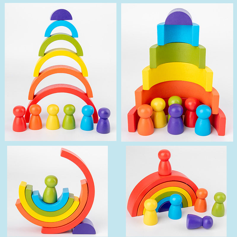 Rainbow arched building blocks - Lilo Bloom