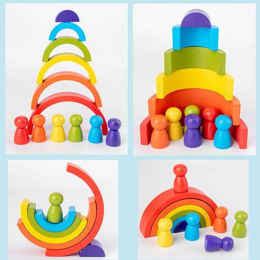 Rainbow arched building blocks - Lilo Bloom