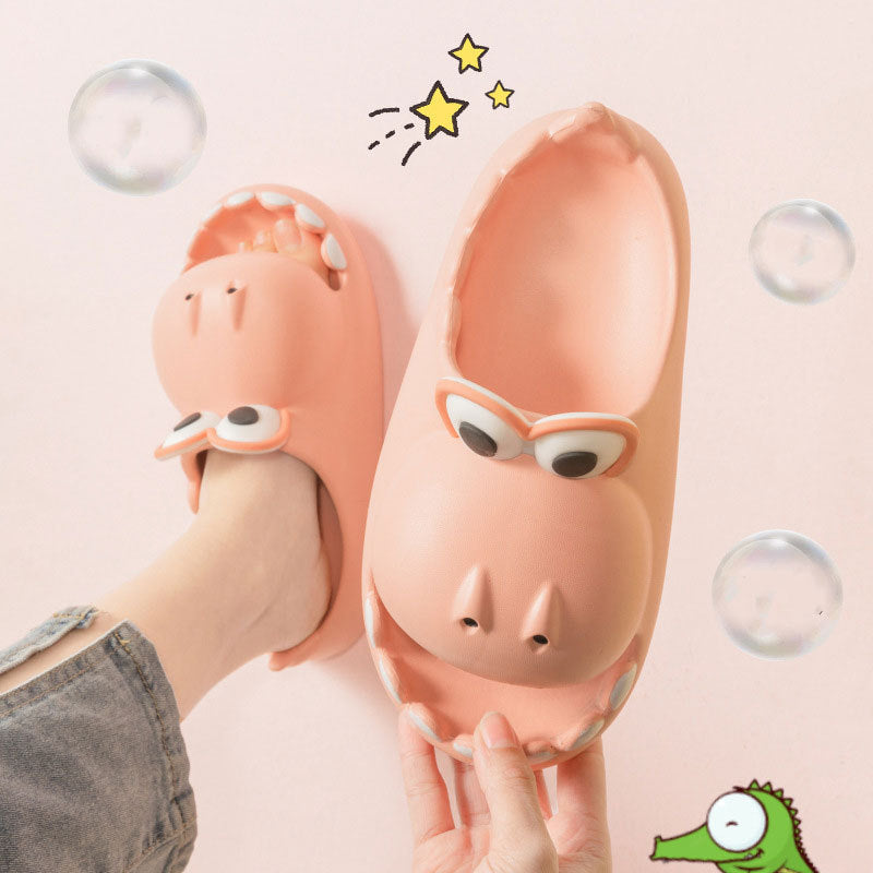 Kids Dinosaur Slippers Wholesale Summer Cartoon Parent Child Outdoor Home EVA Sandals Women Men Kids Cute Slippers Baby Shoes - Lilo Bloom