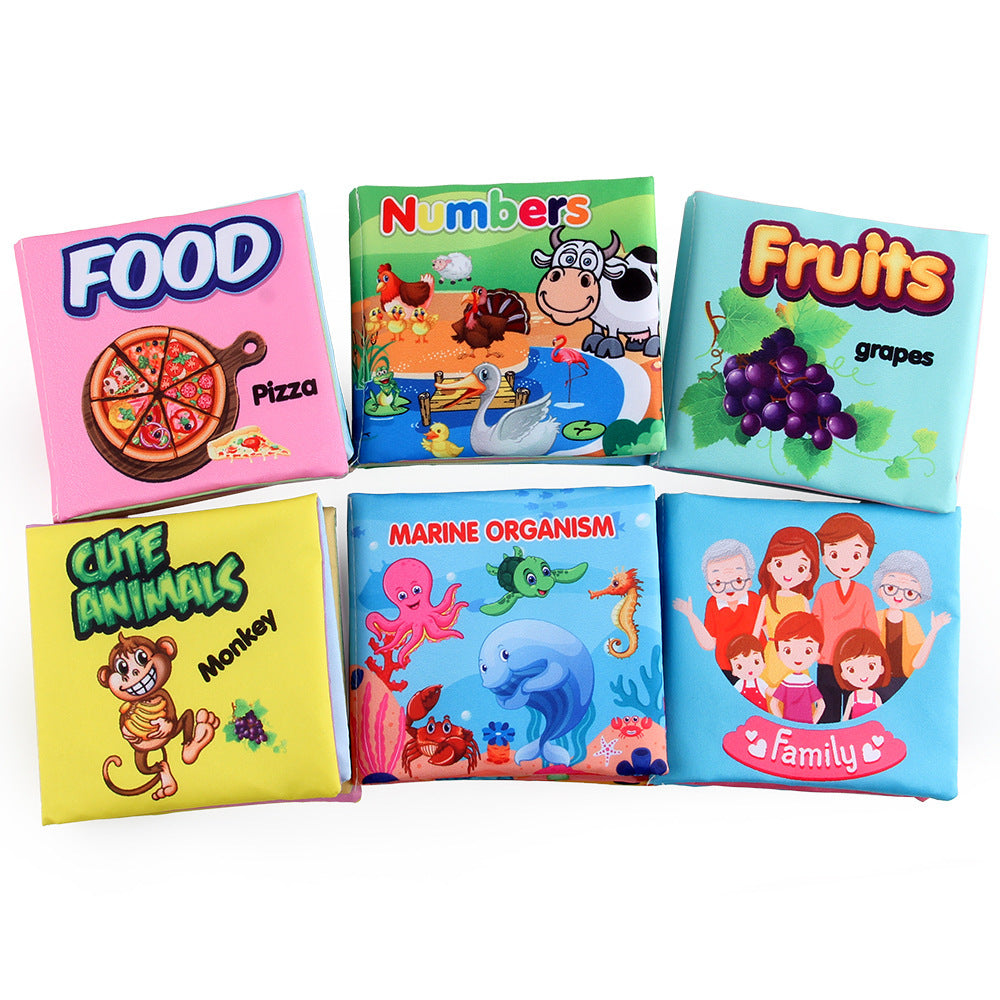 Cloth Books Soft Baby Sound Books Early Learning Educational Toys 0 -12 Months - Lilo Bloom