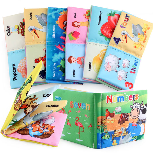 Cloth Books Soft Baby Sound Books Early Learning Educational Toys 0 -12 Months - Lilo Bloom