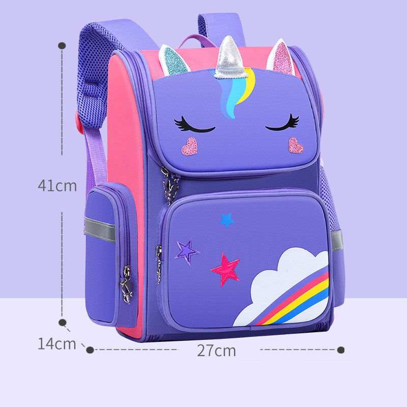 Childrens School Bags Primary School Students Grades 1 to 6 Printing - Lilo Bloom