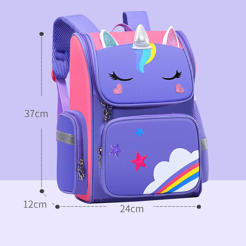 Childrens School Bags Primary School Students Grades 1 to 6 Printing - Lilo Bloom