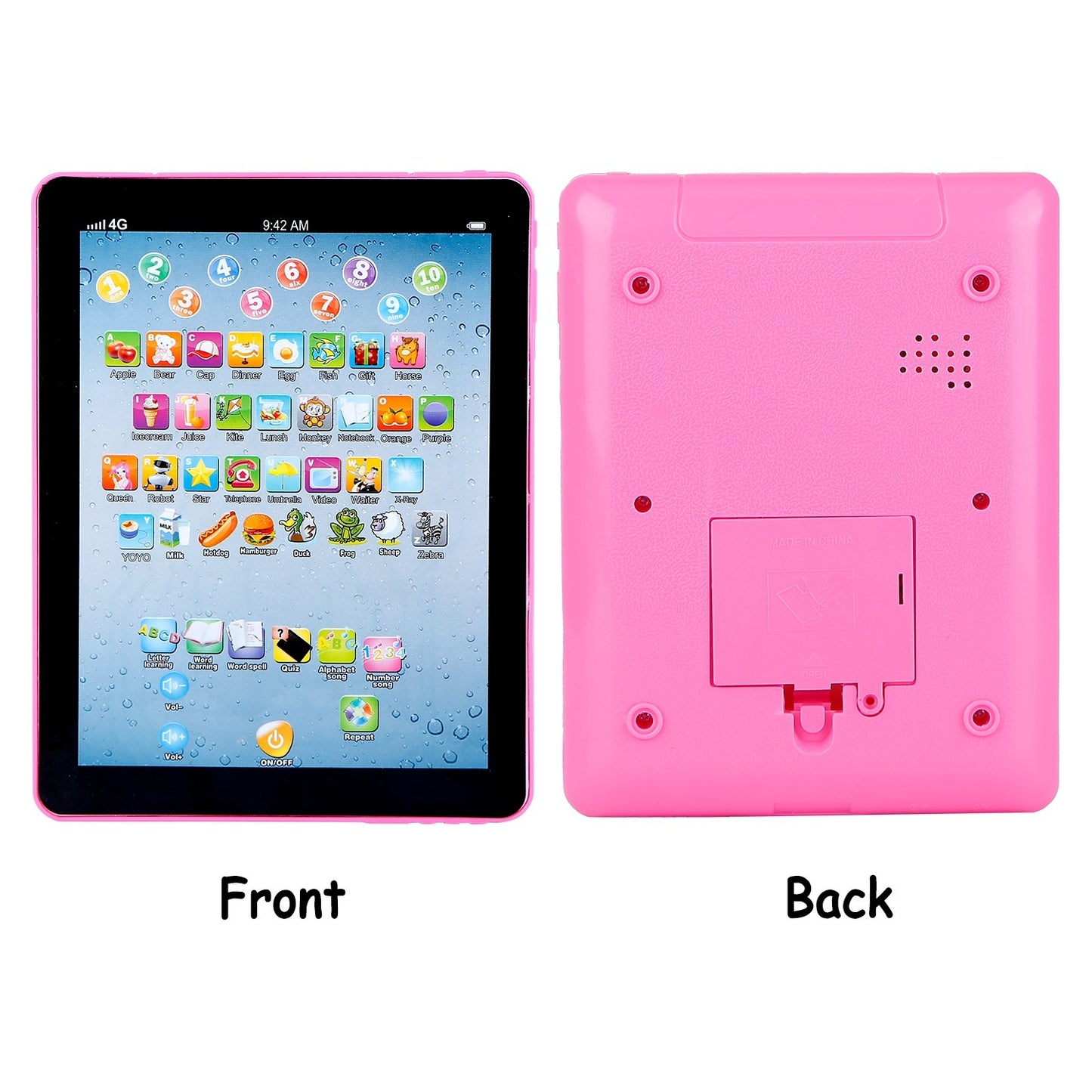 Baby Learning Tablet Educational Mini Pads Toys Touch Learn Toddler Tablet For ABC Numbers Words Gift For Boys Girls Aged 1-6 Year Old Kids - Lilo Bloom