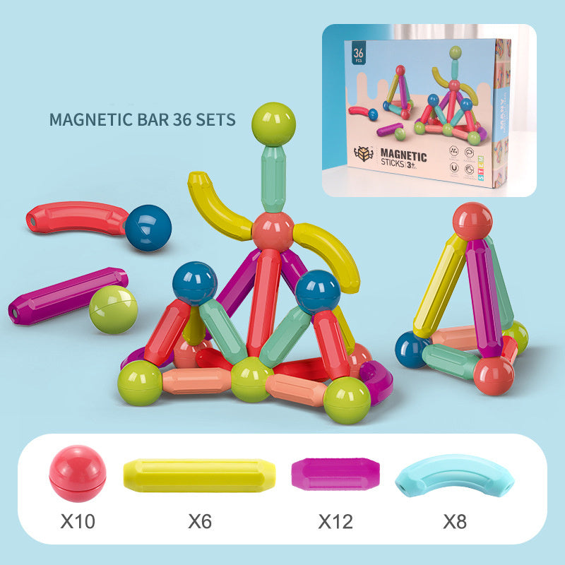 Magnetic Stick Building Blocks Game for kids - Lilo Bloom