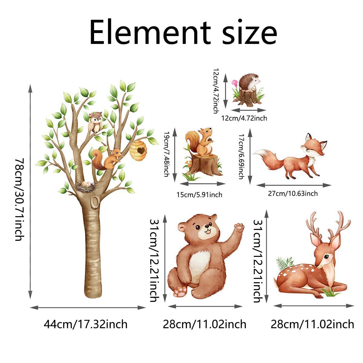 Wall Stickers Decals Animal Jungle Forest Train Kids Room Nursery Decor Peel & Stick - Lilo Bloom