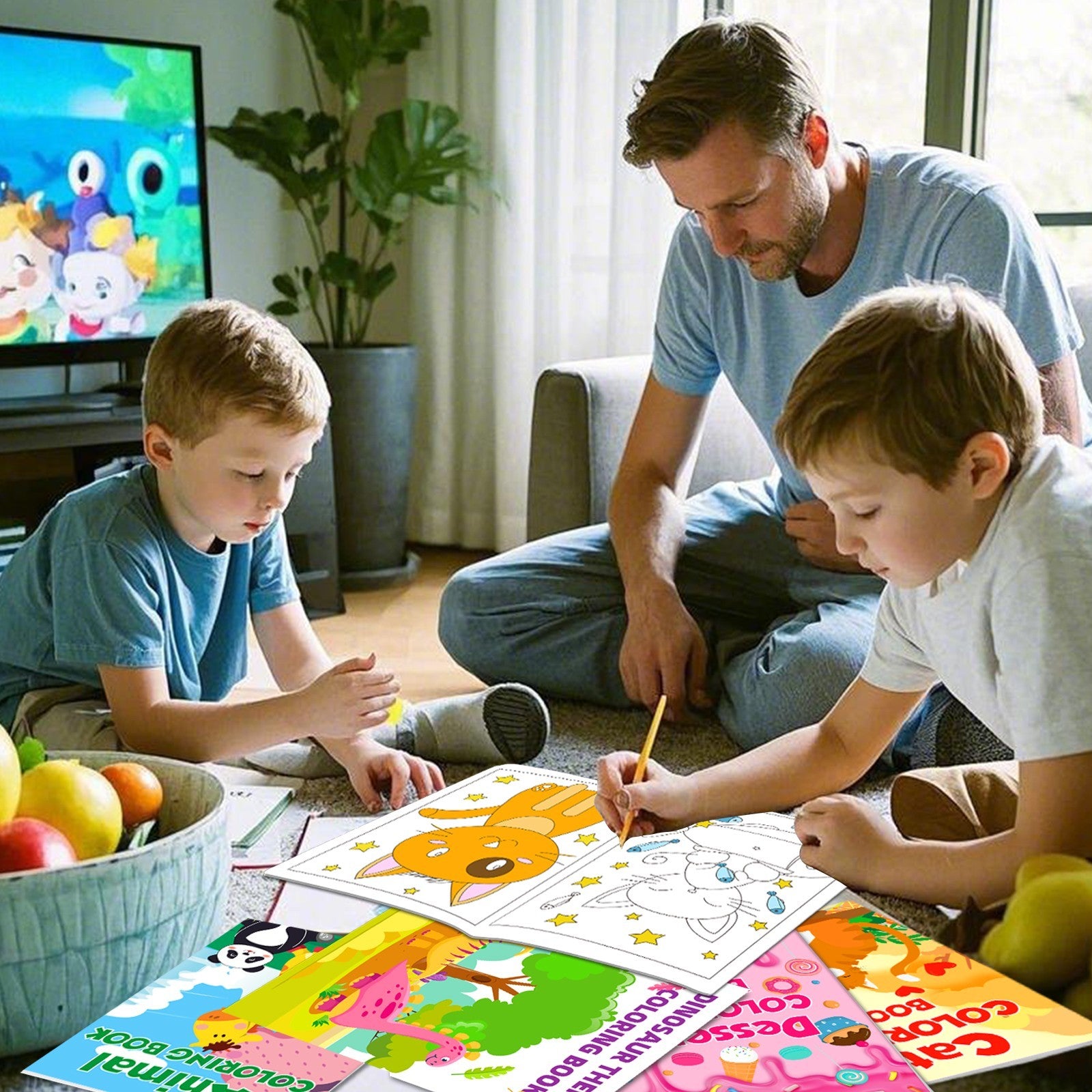 24 Sets Of Small Coloring Books For Children, Suitable For Children Aged 4-8 And 8-12 Years Old - Lilo Bloom