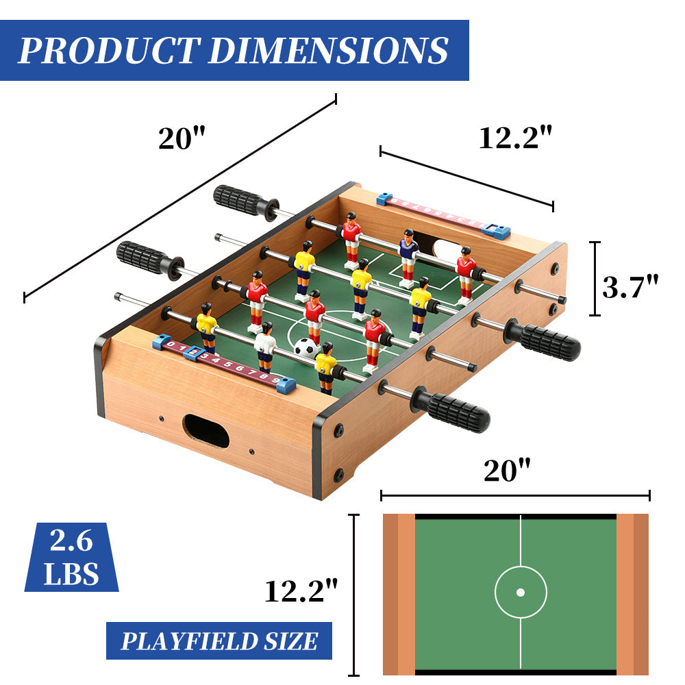 20 Inches Mini Tabletop Foosball Table For Kids - Lilo Bloom