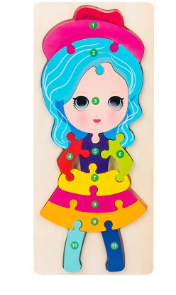 Puzzle number game for kids - Lilo Bloom