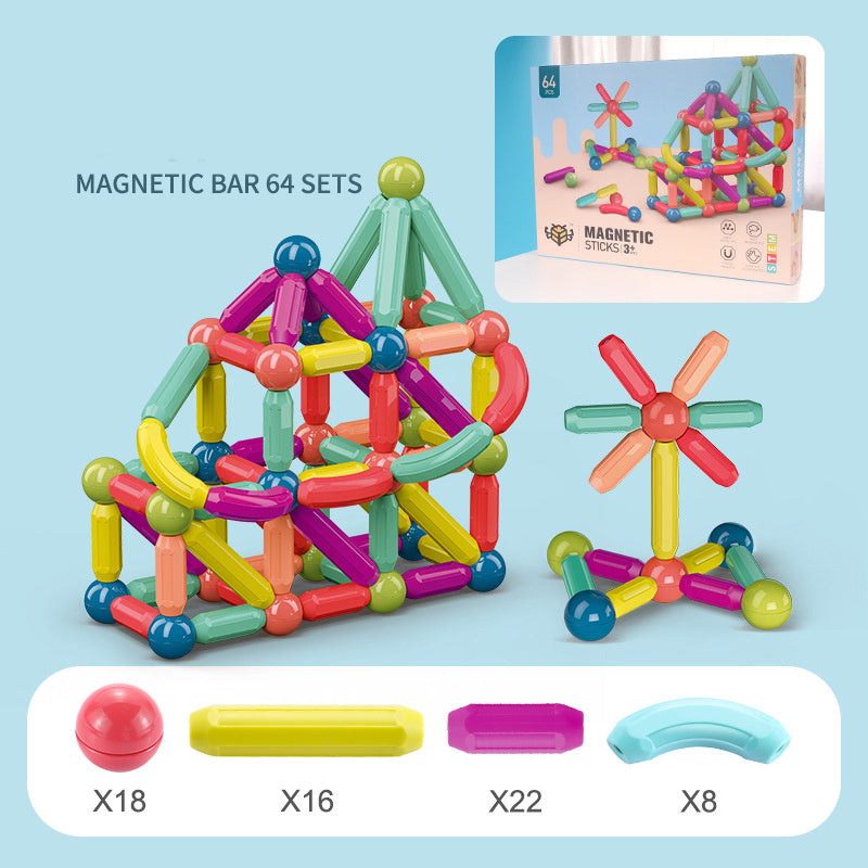 Magnetic Stick Building Blocks Game for kids - Lilo Bloom