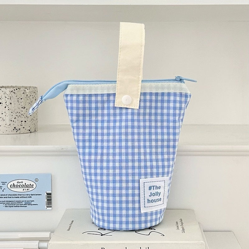 Foldable Standing Pencil Pen Case With Compartments Large Capacity Pencil Pouch Bag School Aesthetic Supplies For Girls Boys Adults - Lilo Bloom