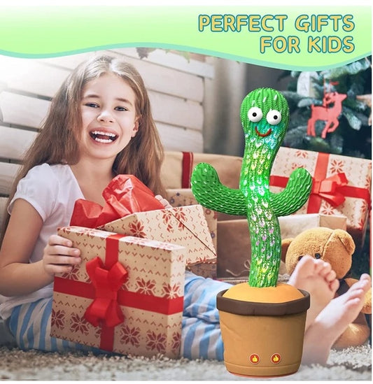 Dancing Cactus Plush Toy Doll Electronic Recording Shake With Song - Lilo Bloom