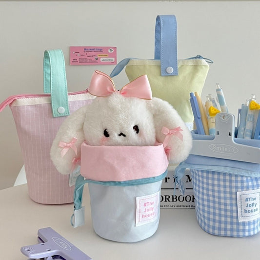 Foldable Standing Pencil Pen Case With Compartments Large Capacity Pencil Pouch Bag School Aesthetic Supplies For Girls Boys Adults - Lilo Bloom