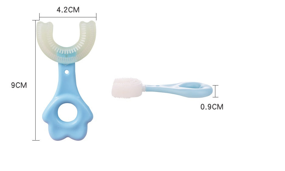U-shaped Baby Toothbrush Children 360 Degree Teethers Soft Silicone Clean Brushing Kids Teeth Oral Care Cleaning Toothbrush - Lilo Bloom